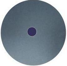 Dark grey circular activated carbon filter pad